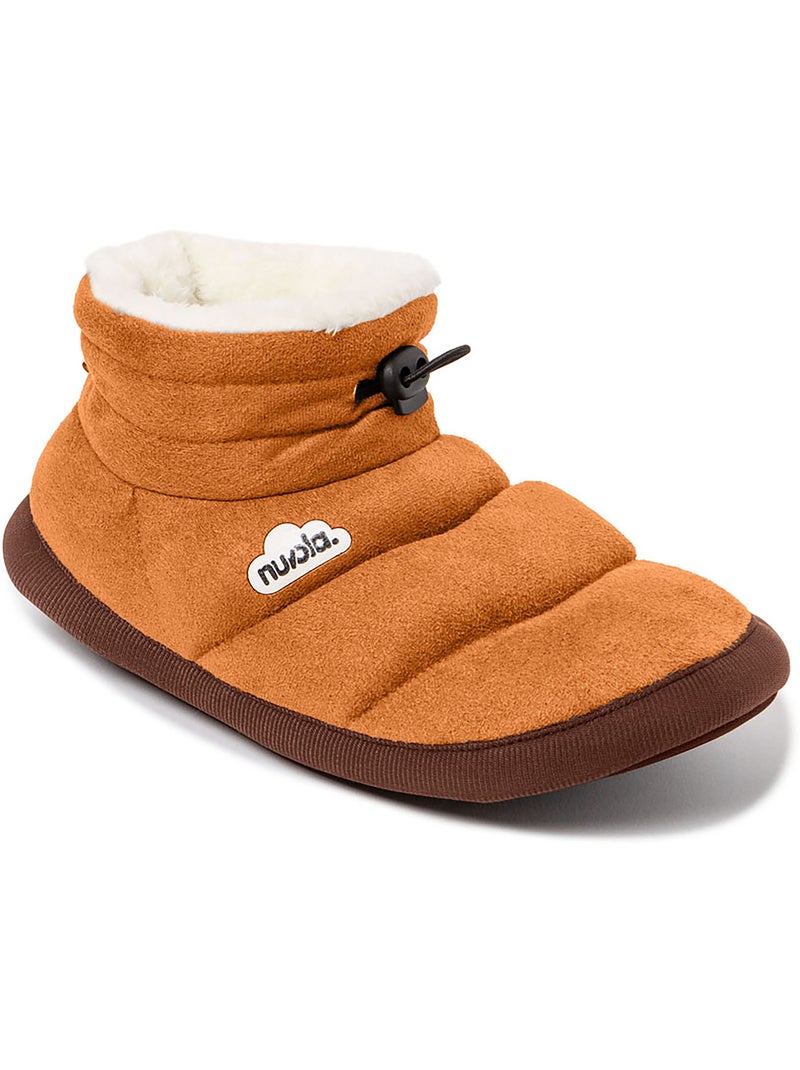 Chaussons unisexes Nuvola avec semelle en gomme Marron noisette - Kiabi