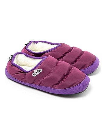 Chaussons unisexes Nuvola avec semelle en gomme
