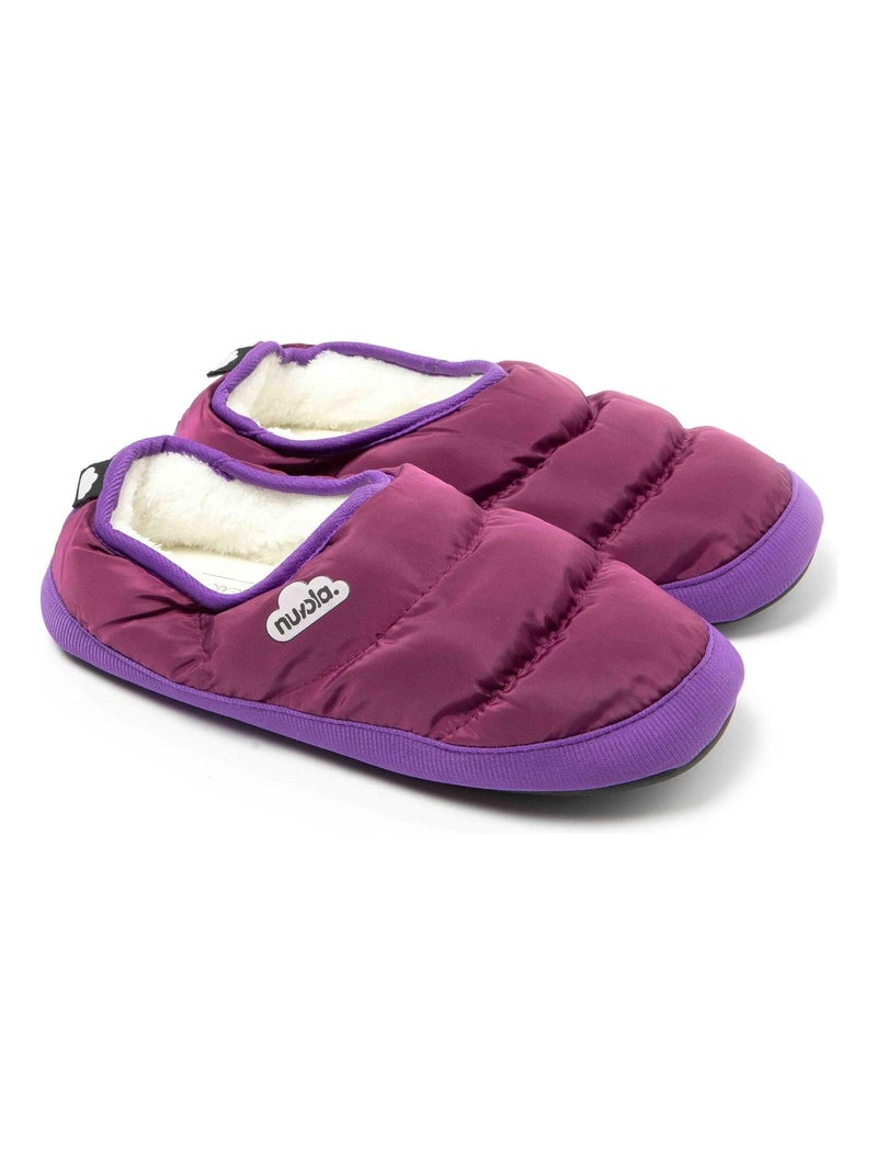 Chaussons unisexes Nuvola avec semelle en gomme Mauve lilas - Kiabi