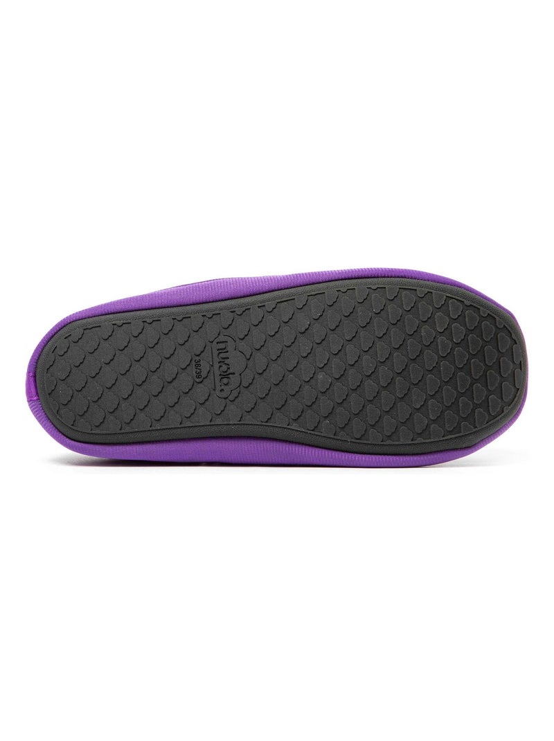 Chaussons unisexes Nuvola avec semelle en gomme Mauve lilas - Kiabi
