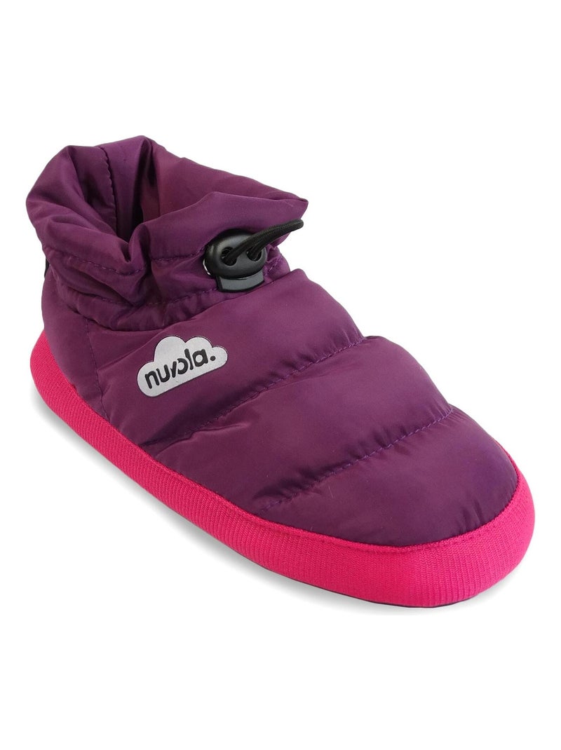 Chaussons unisexes Nuvola avec semelle en gomme Mauve lilas - Kiabi