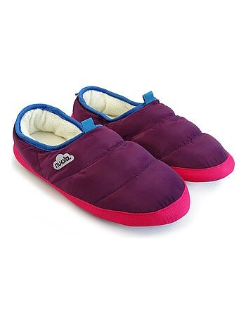 Chaussons unisexes Nuvola avec semelle en gomme