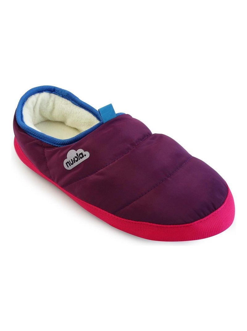 Chaussons unisexes Nuvola avec semelle en gomme Mauve lilas - Kiabi
