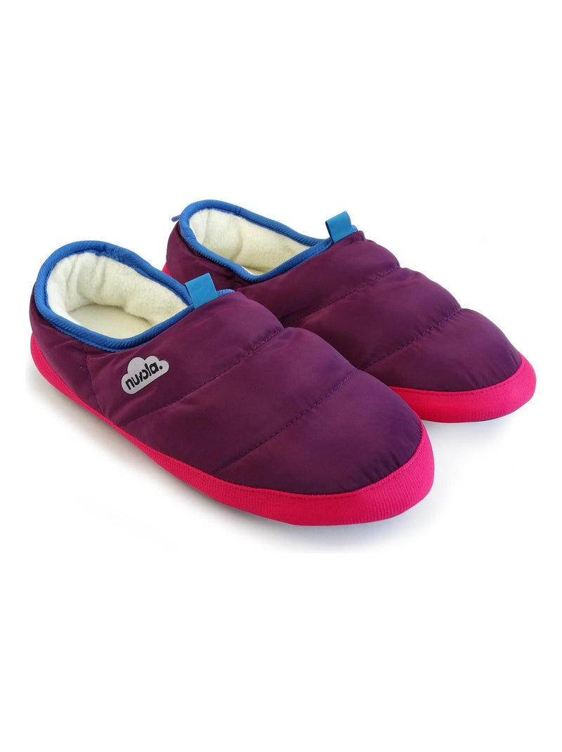 Chaussons unisexes Nuvola avec semelle en gomme Mauve lilas - Kiabi