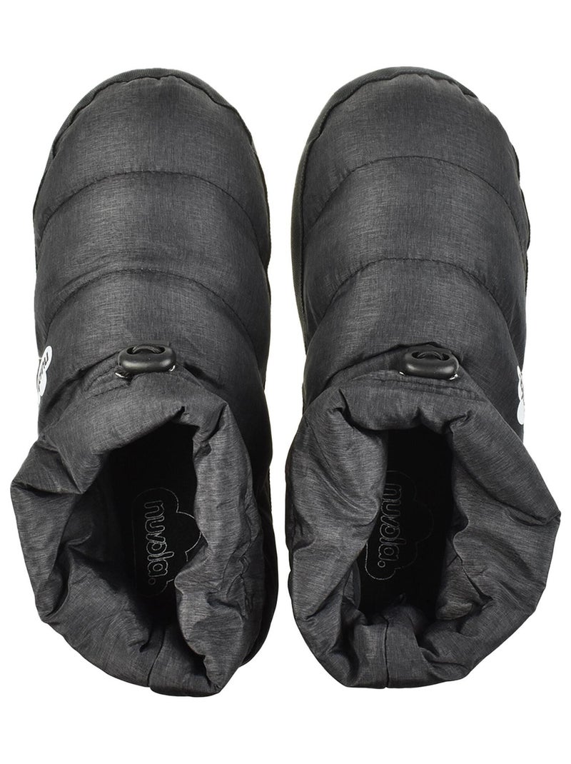 Chaussons unisexes Nuvola avec semelle en gomme Noir - Kiabi