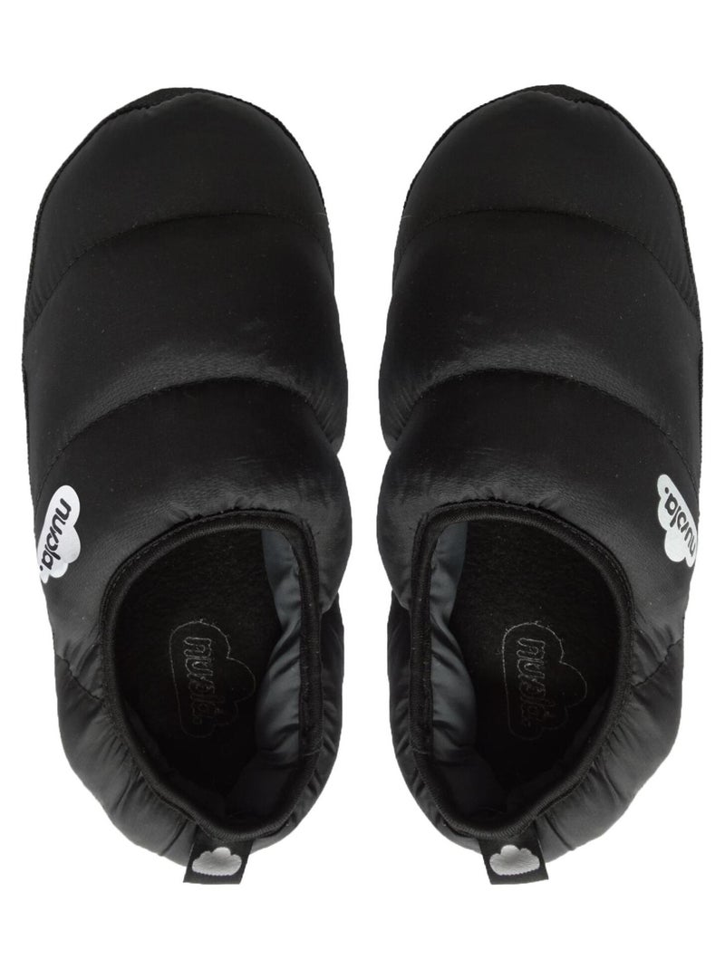 Chaussons unisexes Nuvola avec semelle en gomme Noir - Kiabi