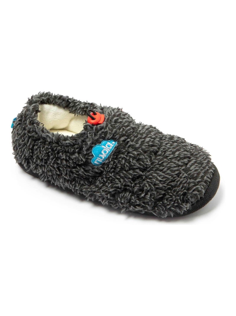 Chaussons unisexes Nuvola avec semelle en gomme Noir - Kiabi