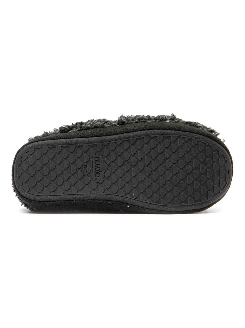 Chaussons unisexes Nuvola avec semelle en gomme Noir - Kiabi