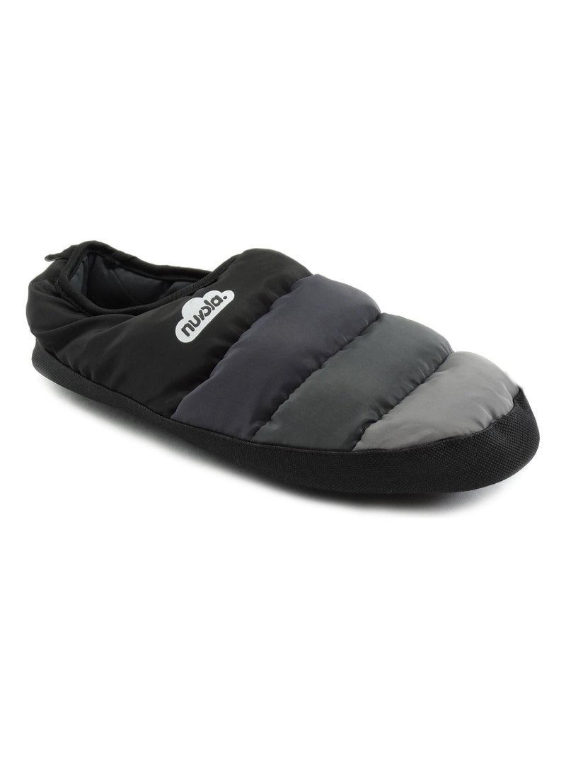 Chaussons unisexes Nuvola avec semelle en gomme Noir - Kiabi