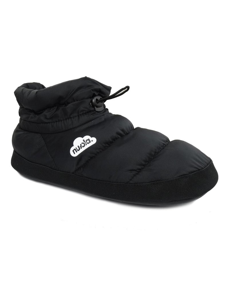 Chaussons unisexes Nuvola avec semelle en gomme Noir - Kiabi
