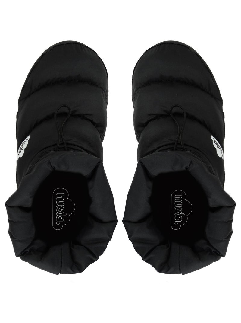 Chaussons unisexes Nuvola avec semelle en gomme Noir - Kiabi