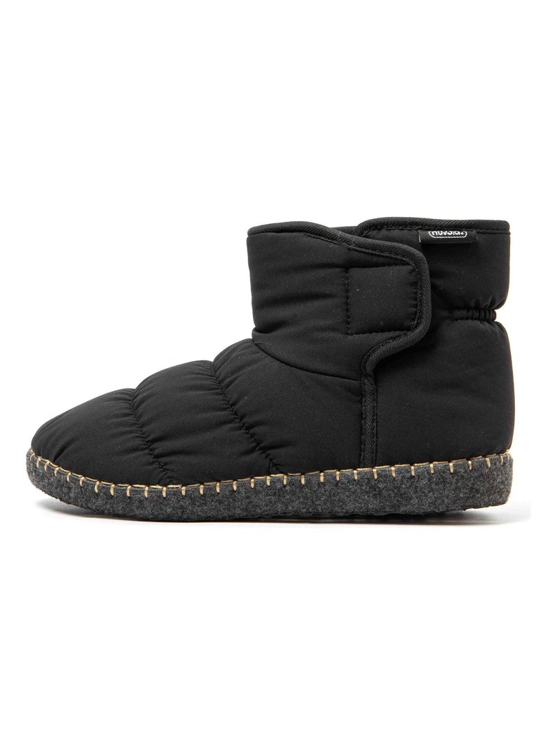 Chaussons unisexes Nuvola avec semelle en gomme Noir - Kiabi