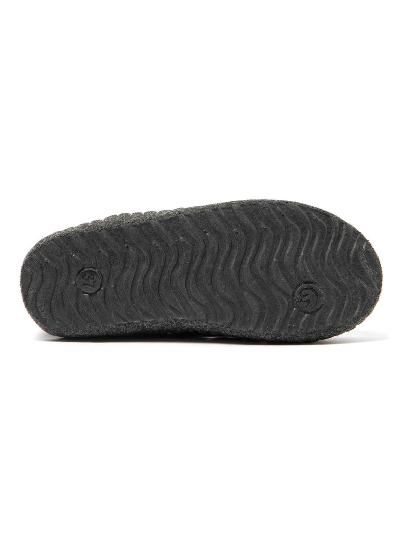 Chaussons unisexes Nuvola avec semelle en gomme Noir - Kiabi