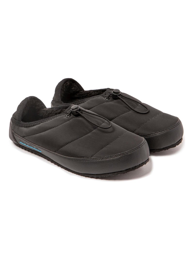 Chaussons unisexes Nuvola avec semelle en gomme Noir - Kiabi