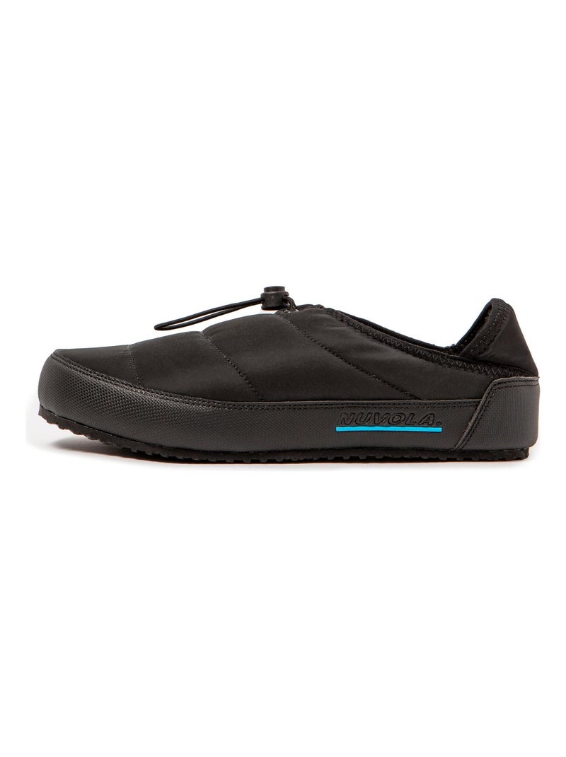 Chaussons unisexes Nuvola avec semelle en gomme Noir - Kiabi