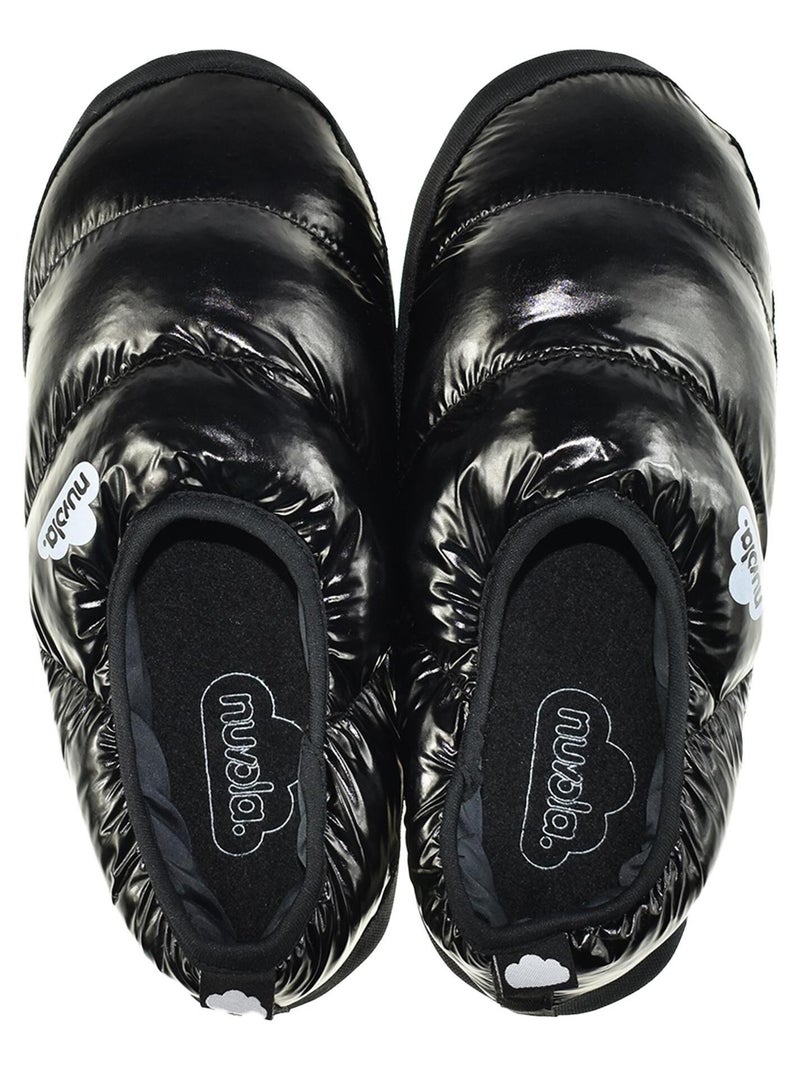 Chaussons unisexes Nuvola avec semelle en gomme Noir - Kiabi
