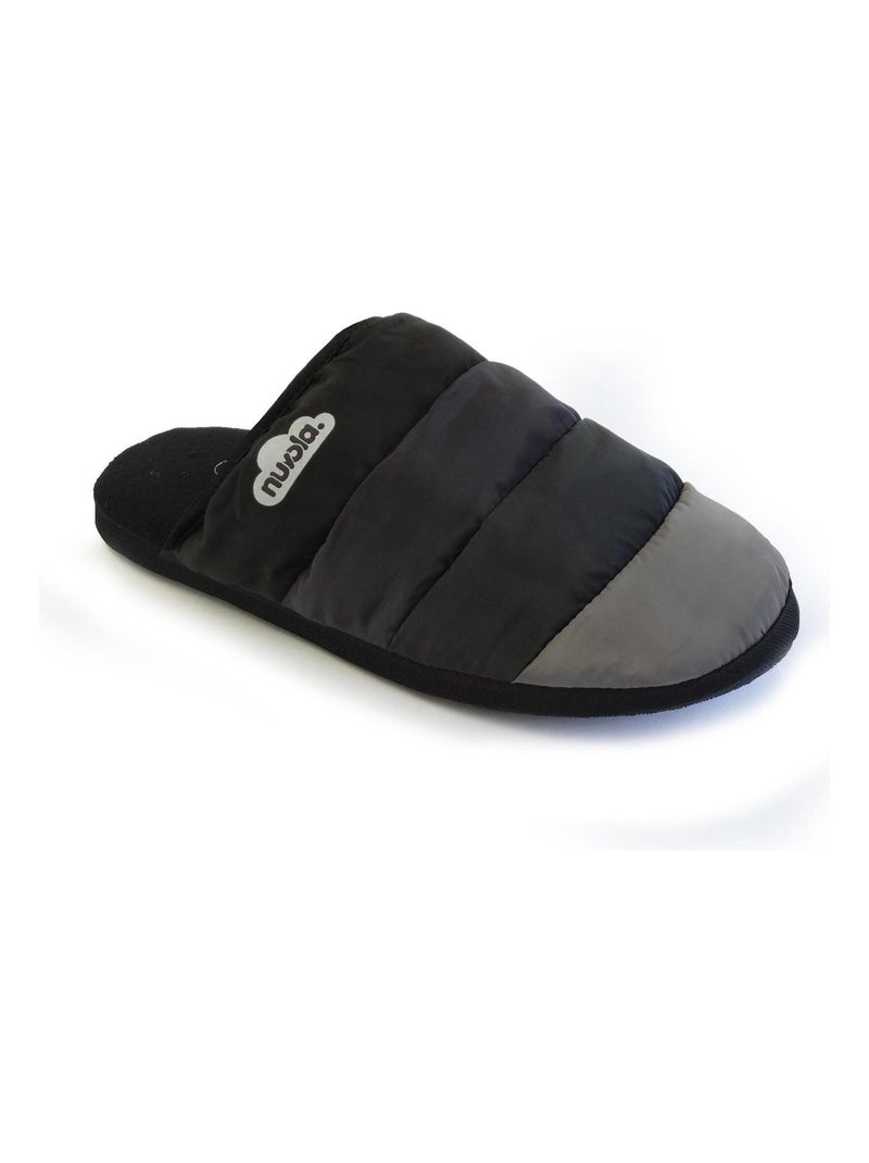 Chaussons unisexes Nuvola avec semelle en gomme Noir - Kiabi