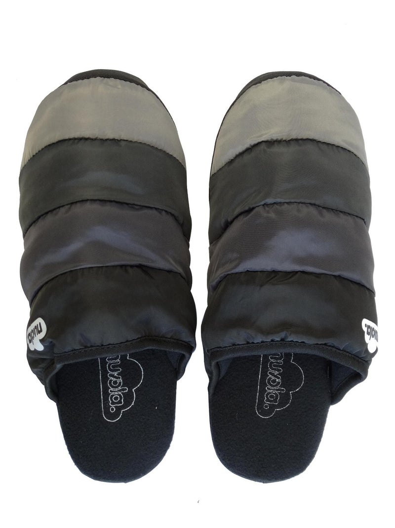 Chaussons unisexes Nuvola avec semelle en gomme Noir - Kiabi