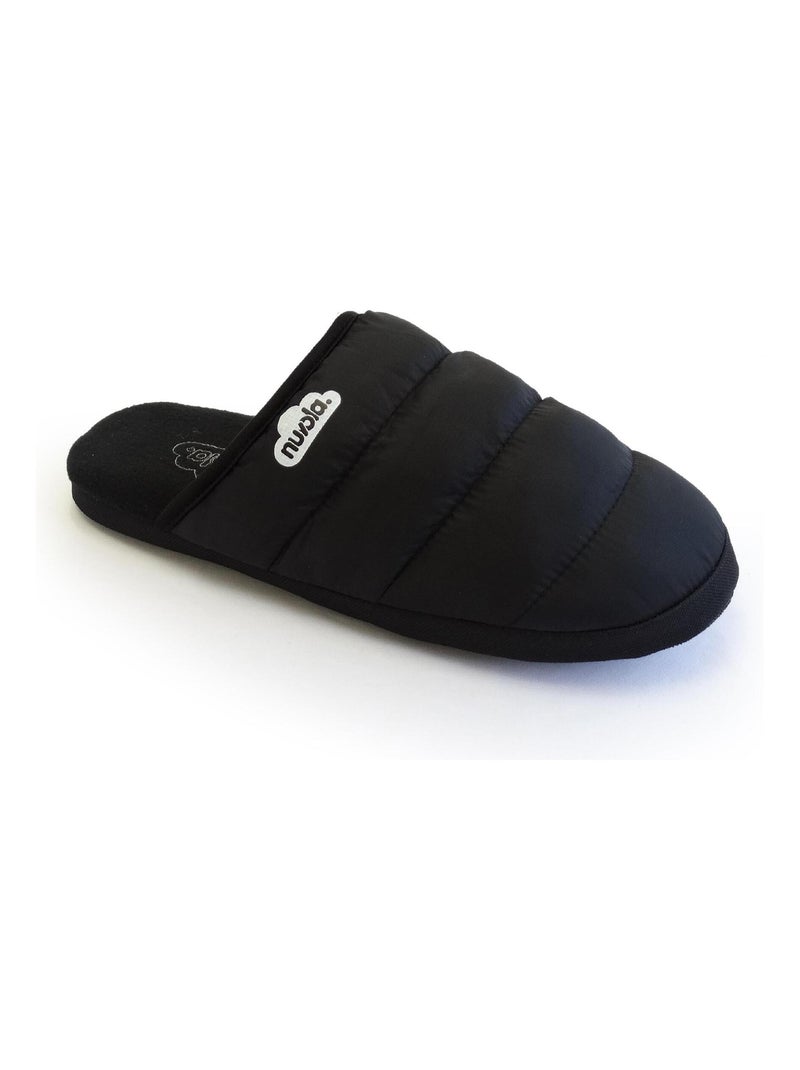 Chaussons unisexes Nuvola avec semelle en gomme Noir - Kiabi