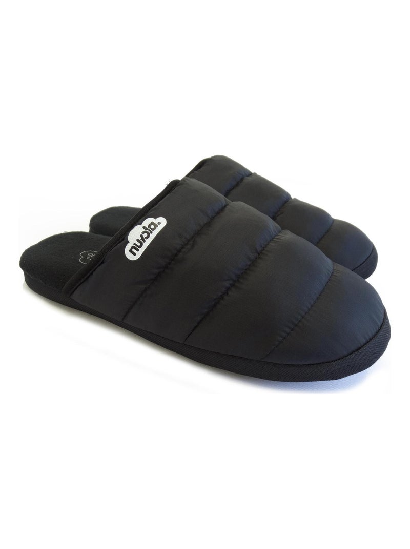 Chaussons unisexes Nuvola avec semelle en gomme Noir - Kiabi