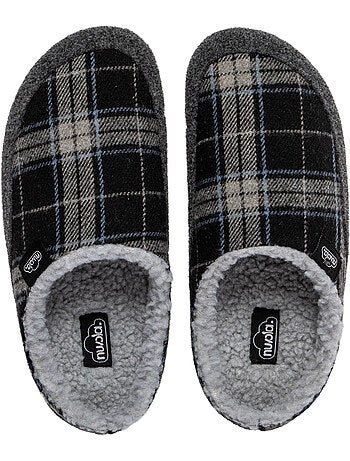 Chaussons unisexes Nuvola avec semelle en gomme