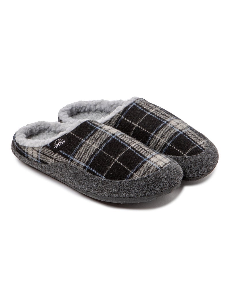 Chaussons unisexes Nuvola avec semelle en gomme Noir - Kiabi