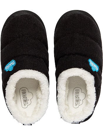 Chaussons unisexes Nuvola avec semelle en gomme