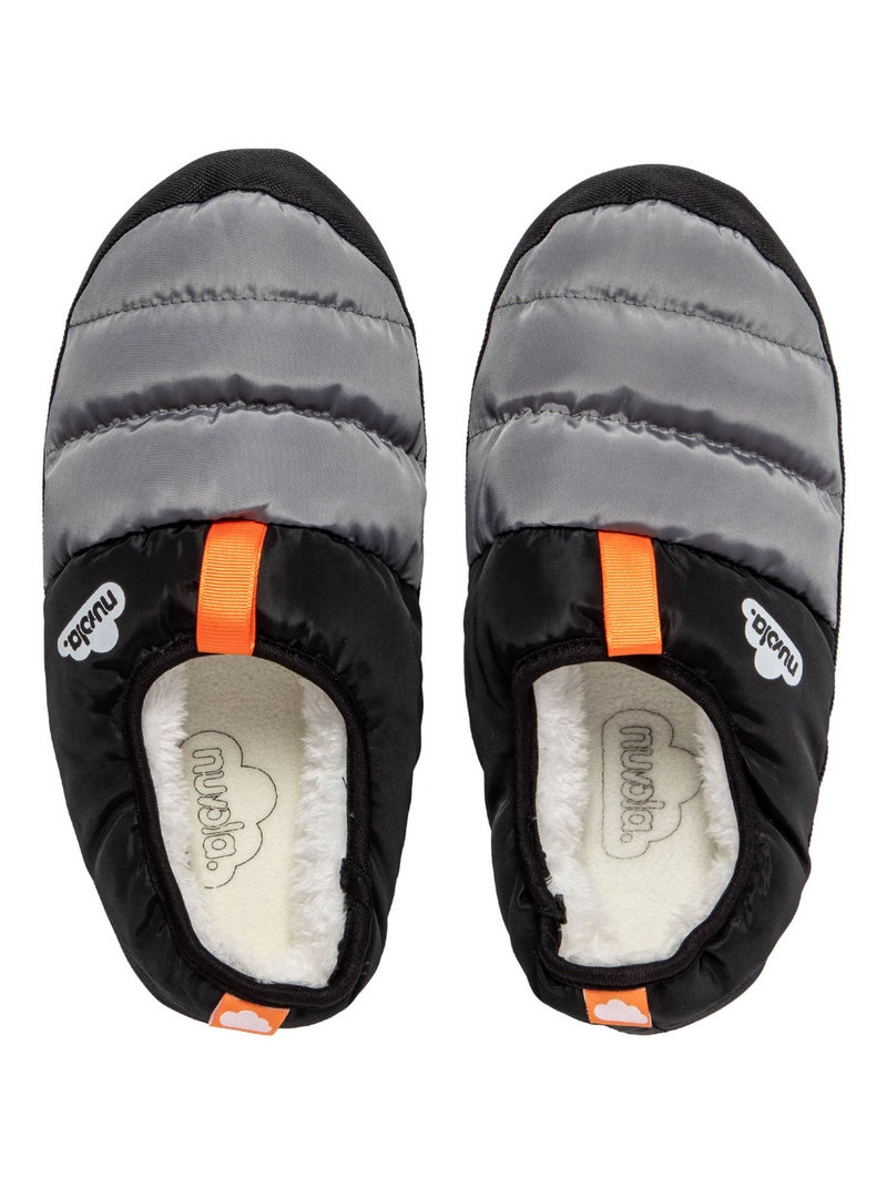 Chaussons unisexes Nuvola avec semelle en gomme Noir - Kiabi