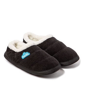 Chaussons unisexes Nuvola avec semelle en gomme
