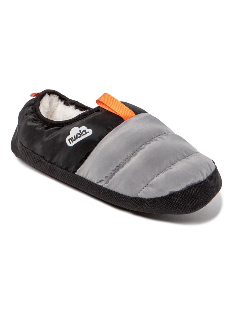 Chaussons unisexes Nuvola avec semelle en gomme Noir - Kiabi