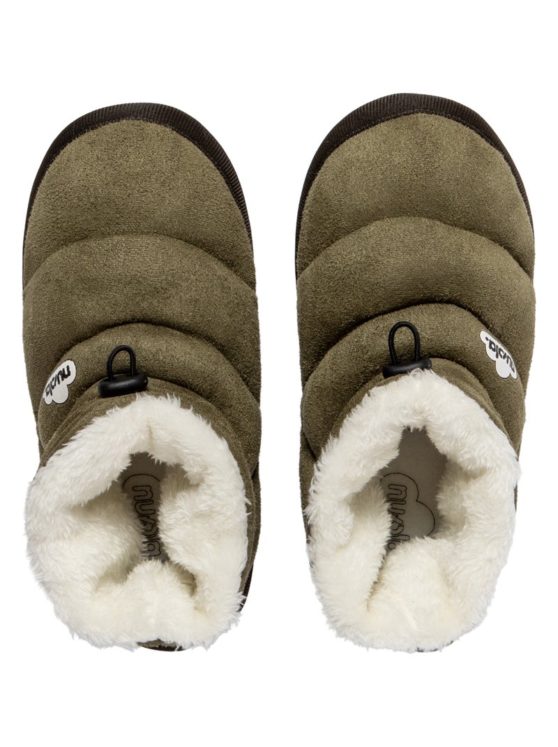 Chaussons unisexes Nuvola avec semelle en gomme Noir - Kiabi