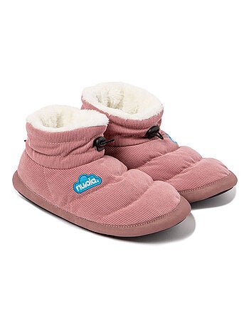 Chaussons unisexes Nuvola avec semelle en gomme