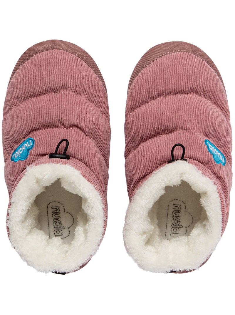 Chaussons unisexes Nuvola avec semelle en gomme Rose foncé - Kiabi