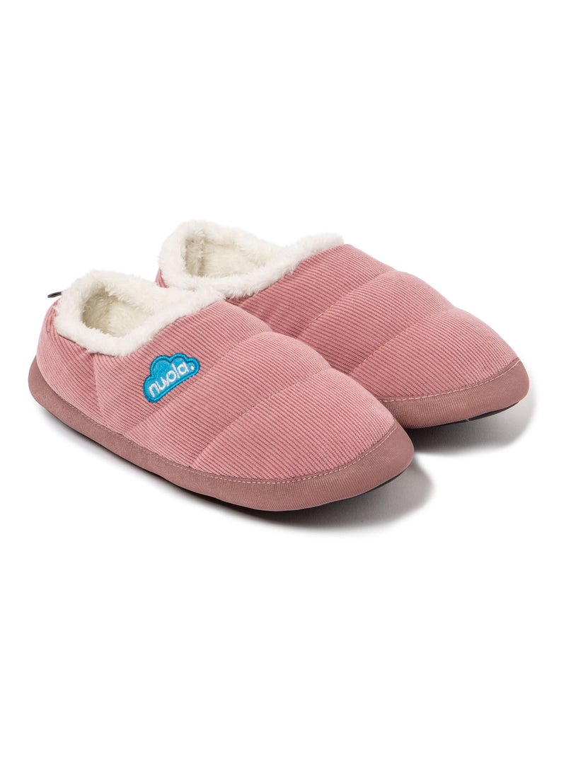 Chaussons unisexes Nuvola avec semelle en gomme Rose foncé - Kiabi