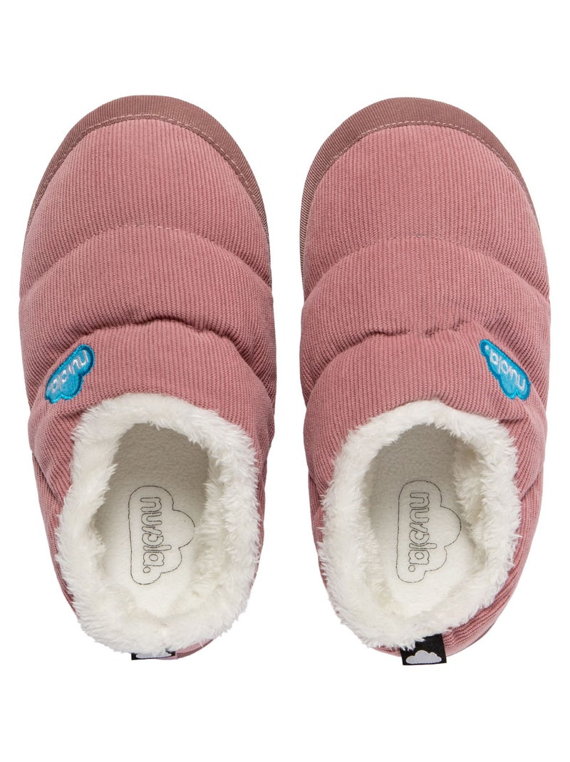 Chaussons unisexes Nuvola avec semelle en gomme Rose foncé - Kiabi