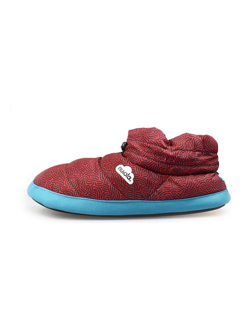 Chaussons unisexes Nuvola avec semelle en gomme Rouge - Kiabi