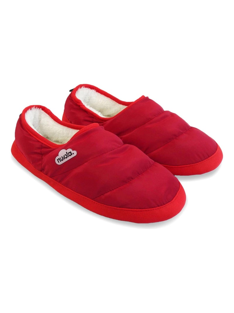 Chaussons unisexes Nuvola avec semelle en gomme Rouge - Kiabi