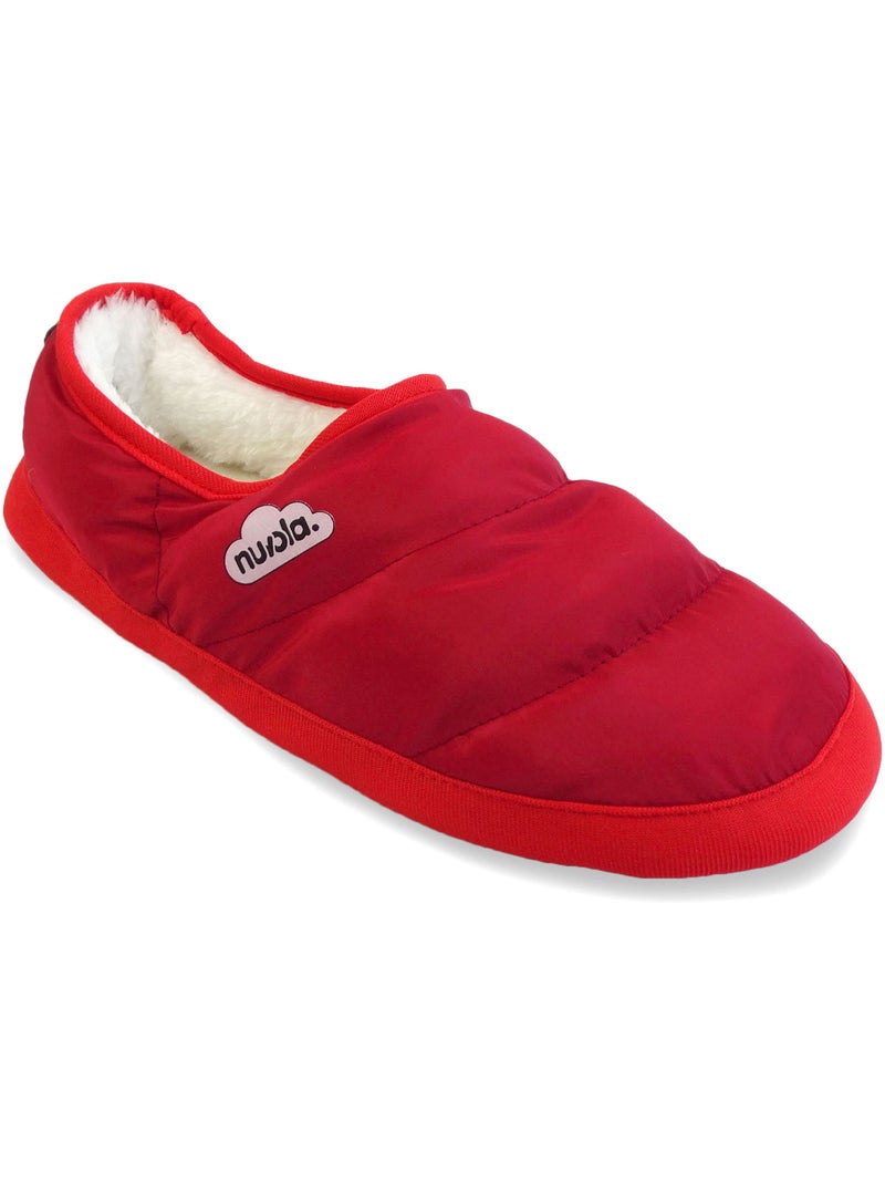 Chaussons unisexes Nuvola avec semelle en gomme Rouge - Kiabi