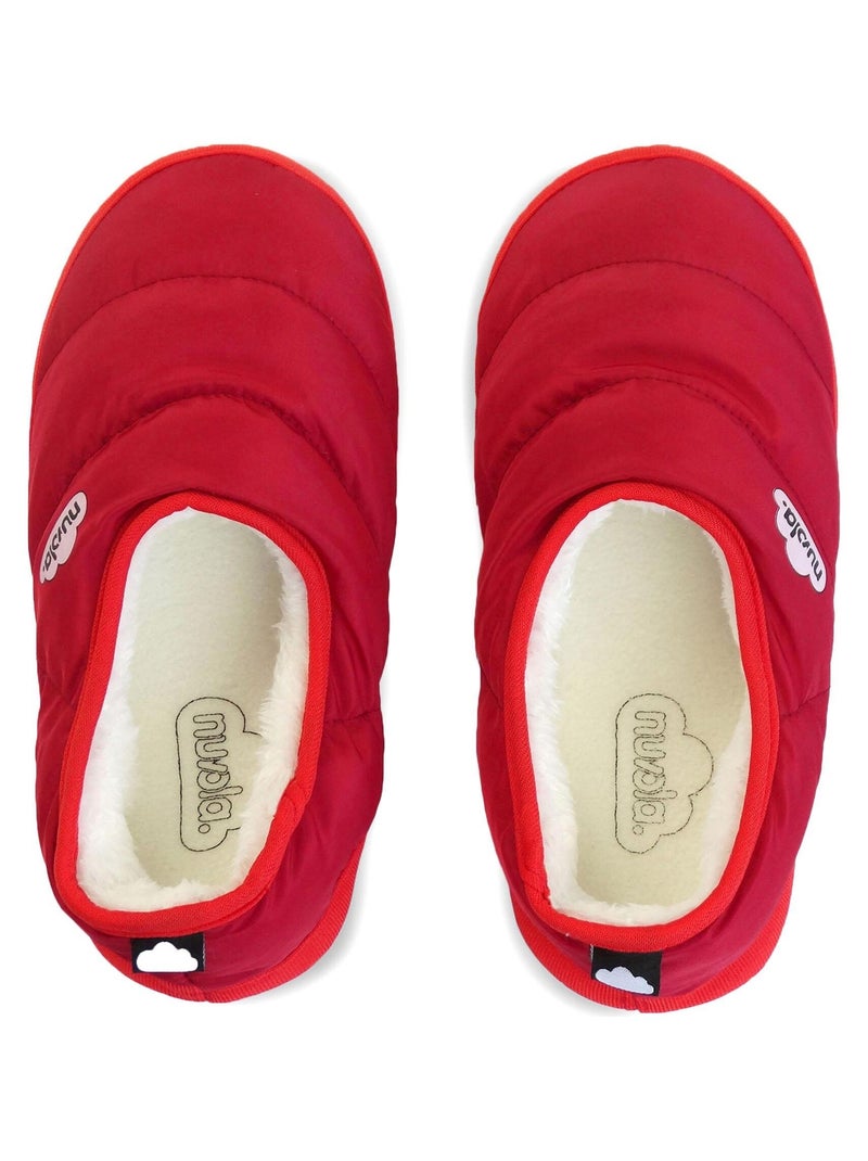 Chaussons unisexes Nuvola avec semelle en gomme Rouge - Kiabi