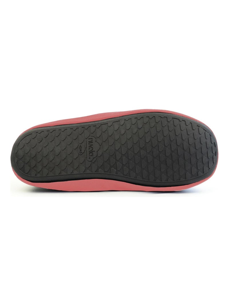 Chaussons unisexes Nuvola avec semelle en gomme Rouge - Kiabi