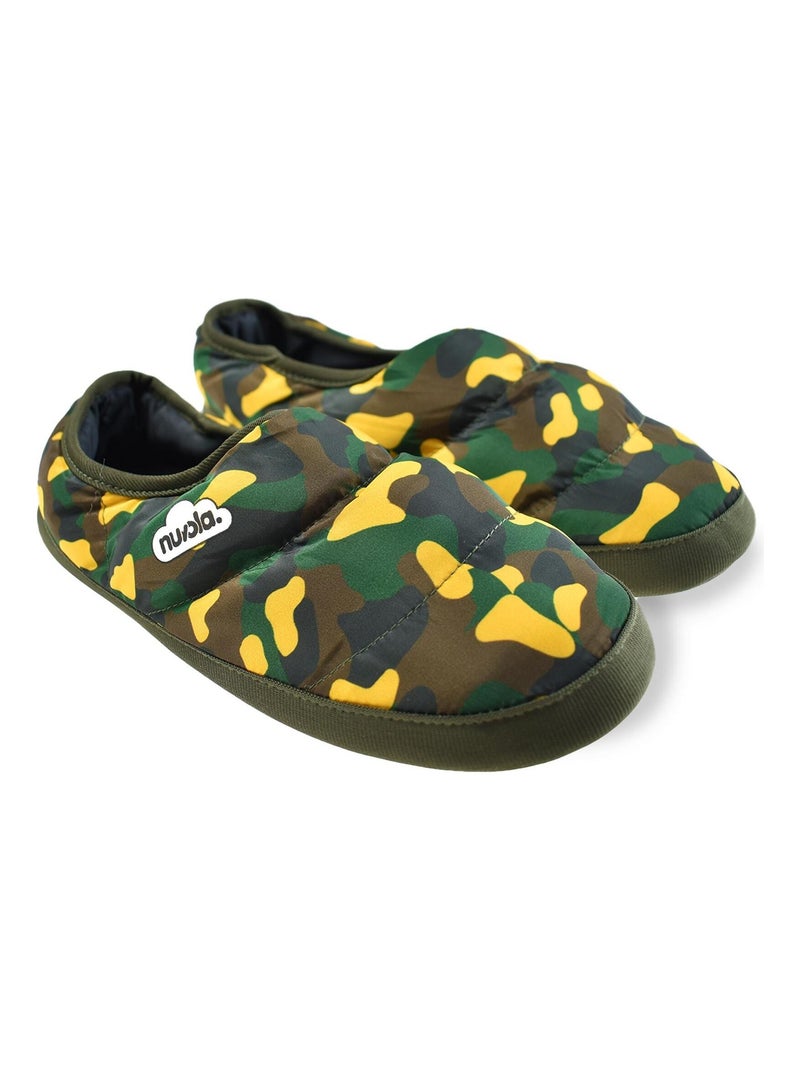 Chaussons unisexes Nuvola avec semelle en gomme Vert - Kiabi