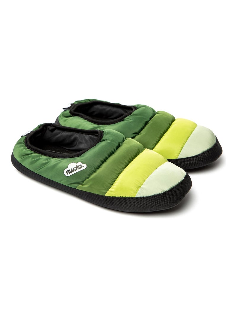 Chaussons unisexes Nuvola avec semelle en gomme Vert foncé - Kiabi