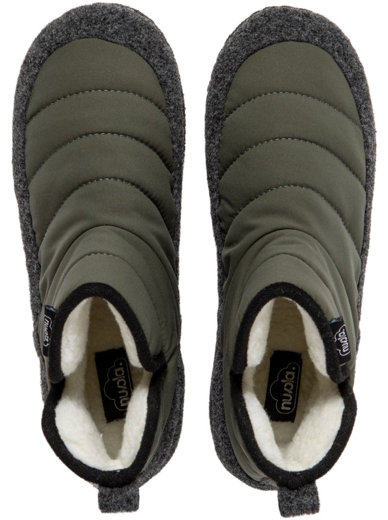 Chaussons unisexes Nuvola avec semelle en gomme Vert foncé - Kiabi