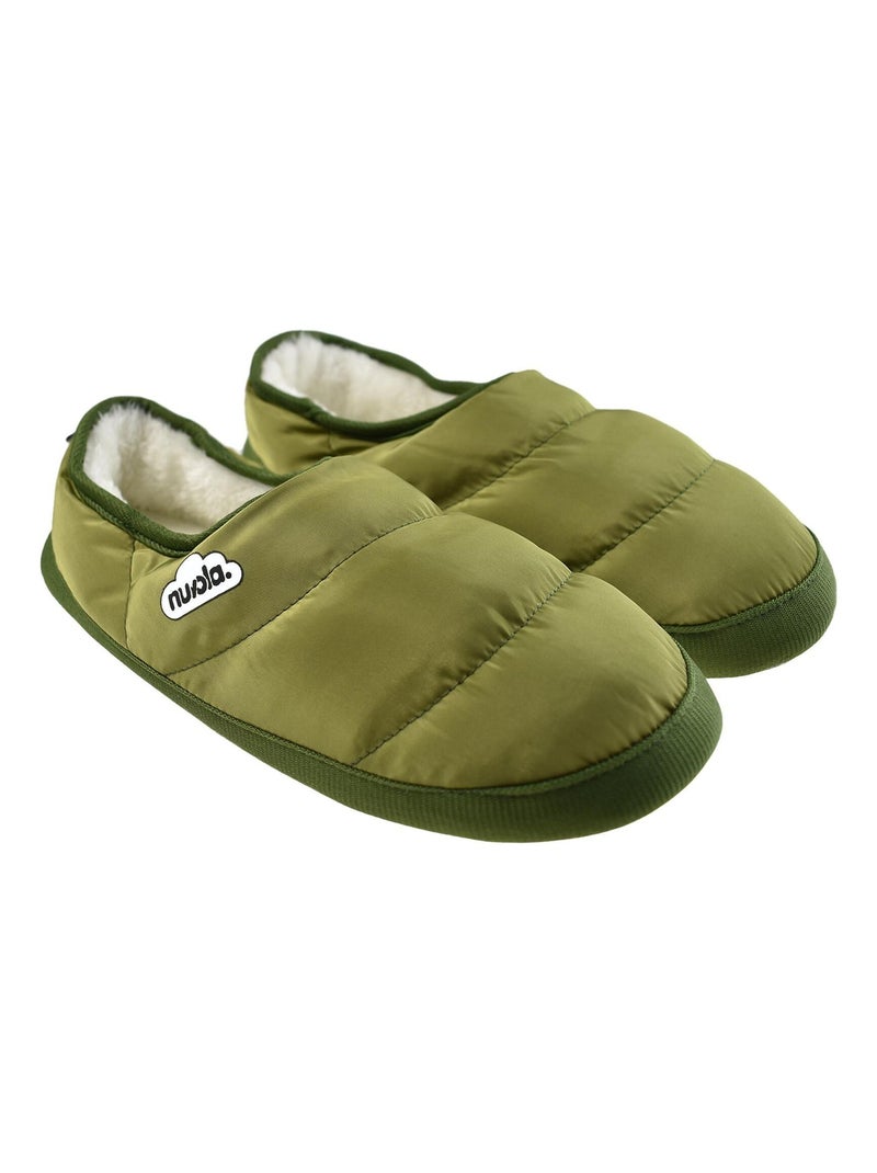 Chaussons unisexes Nuvola avec semelle en gomme Vert foncé - Kiabi
