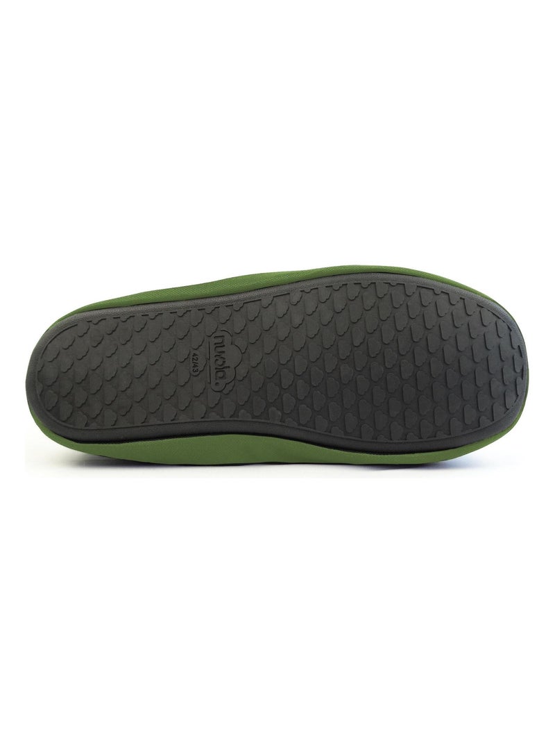Chaussons unisexes Nuvola avec semelle en gomme Vert foncé - Kiabi