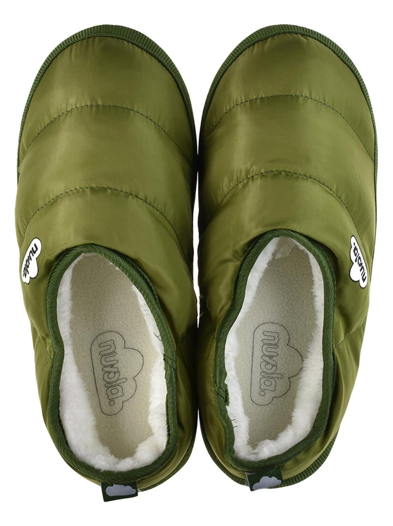 Chaussons unisexes Nuvola avec semelle en gomme Vert foncé - Kiabi