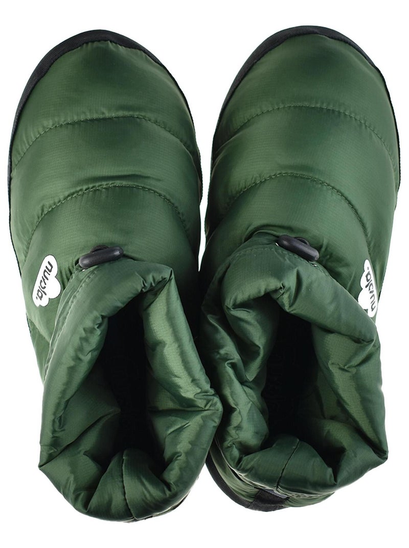 Chaussons unisexes Nuvola avec semelle en gomme Vert foncé - Kiabi