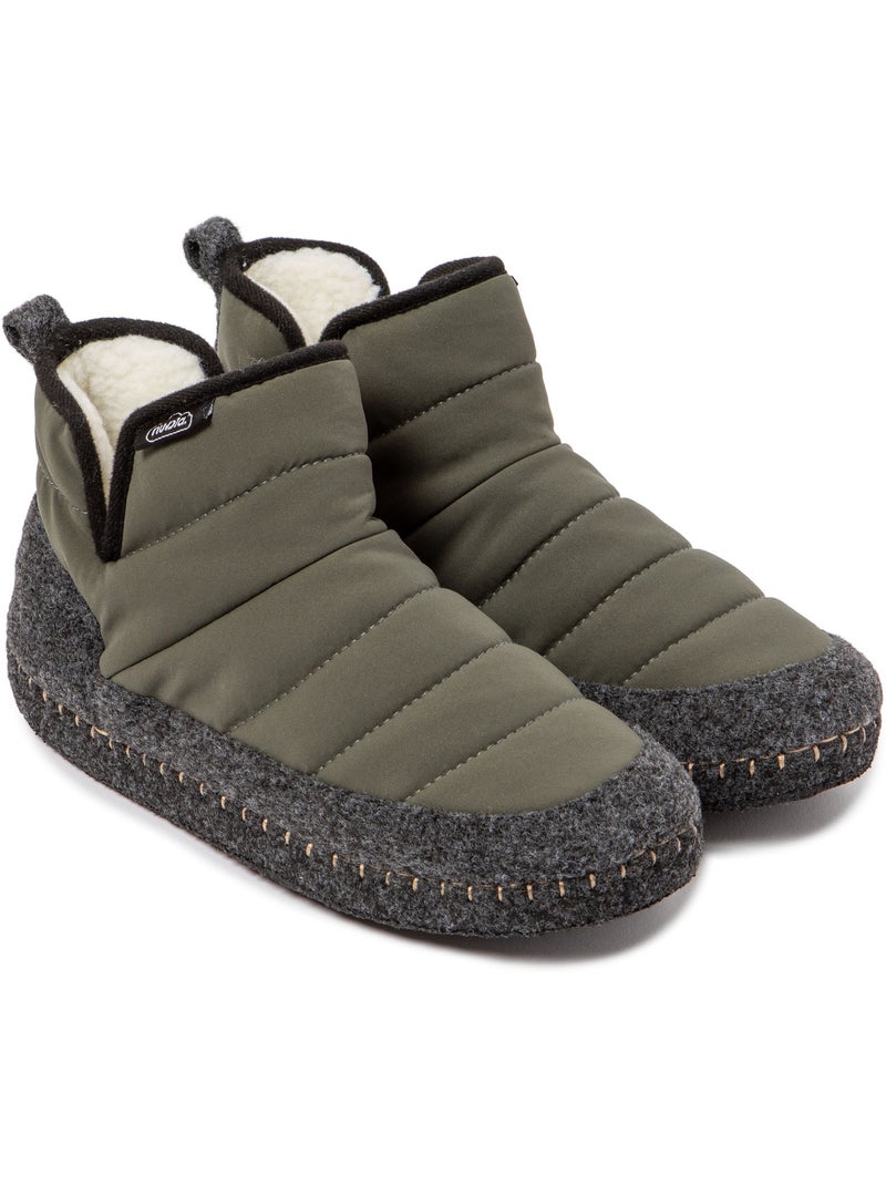 Chaussons unisexes Nuvola avec semelle en gomme Vert foncé - Kiabi