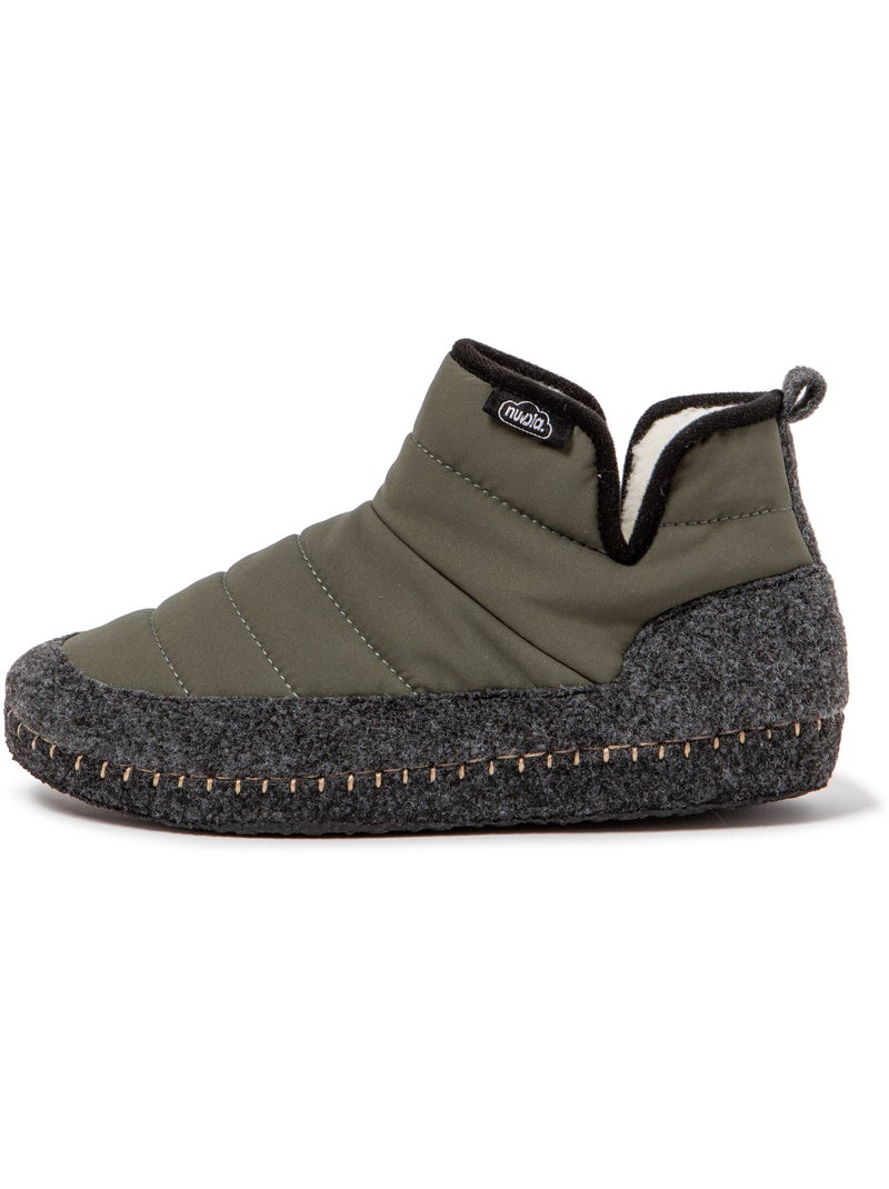 Chaussons unisexes Nuvola avec semelle en gomme Vert foncé - Kiabi