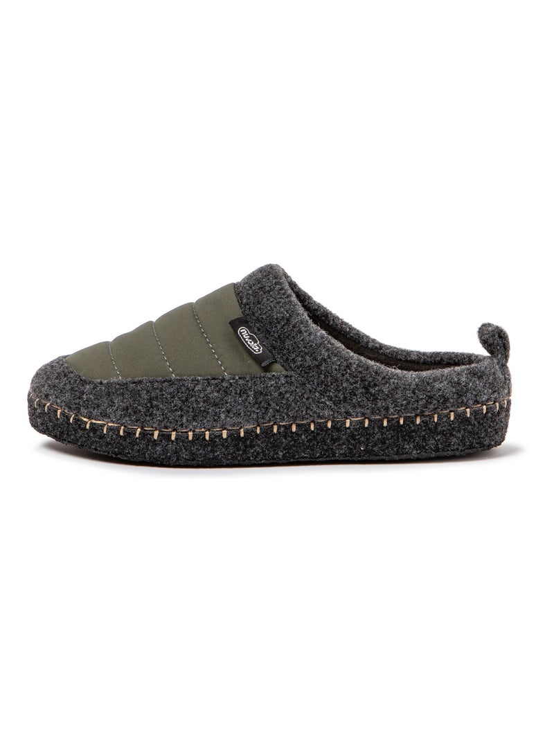 Chaussons unisexes Nuvola avec semelle en gomme Vert foncé - Kiabi